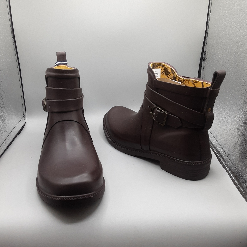 Joules Fairhurst Rainboots Women's 7M Brown. - Picture 2 of 12